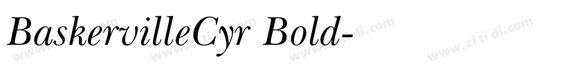 BaskervilleCyr Bold字体转换